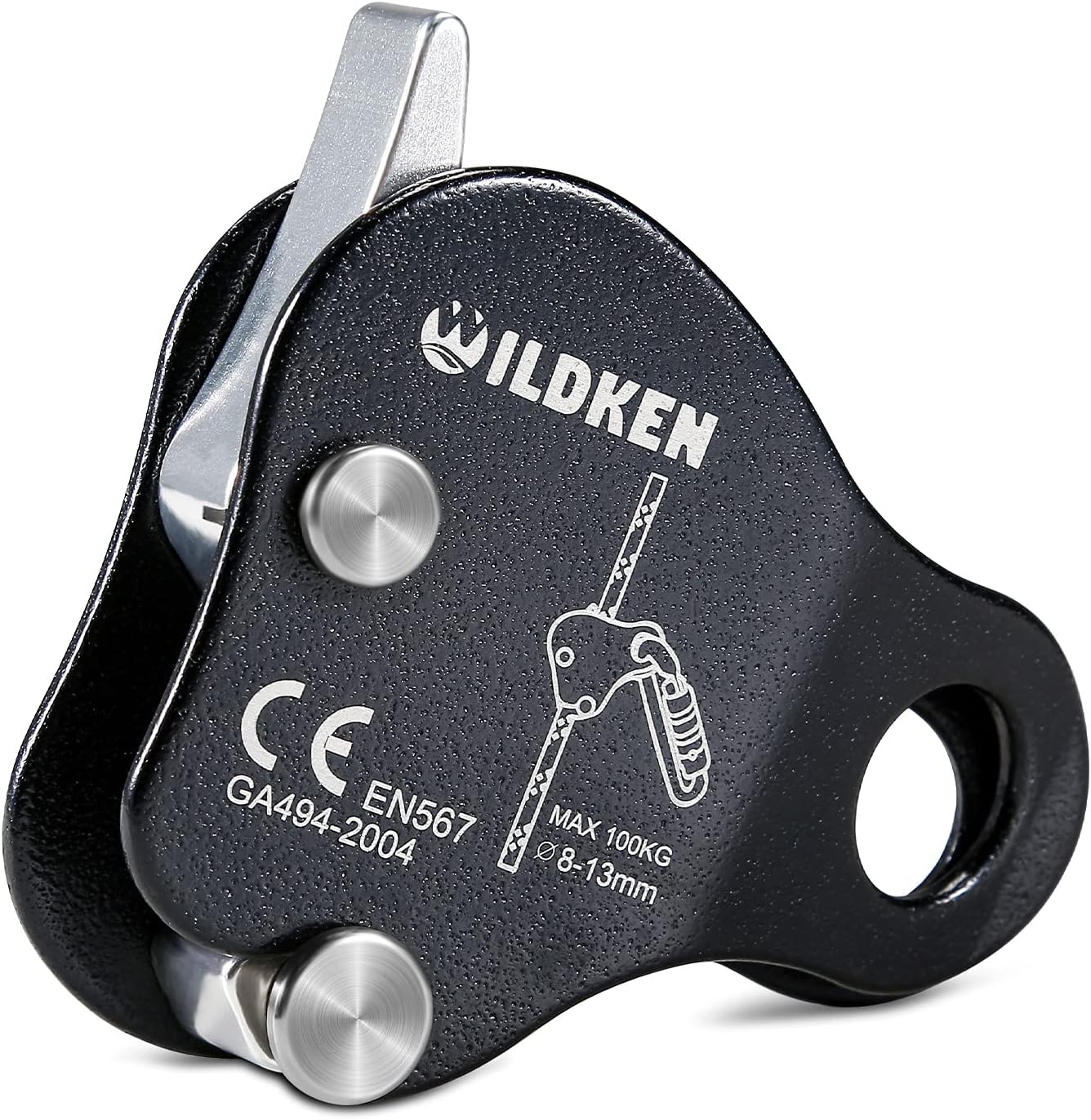 Climbing Ascender Fall Protection Belay Device Climbing Rope Grab for Rock Climbing Mountaineering Tree Arborist Expedition Caving Rescue Aerial Work