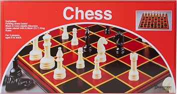 Chess - with Folding Board Size Chess Pieces by Pressman