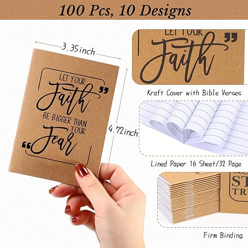 Miniatura 2 de Fulmoon 100 piezas de regalos de agradecimiento a los empleados, mini bloc de notas a granel, regalos inspiradores para compañeros de trabajo,