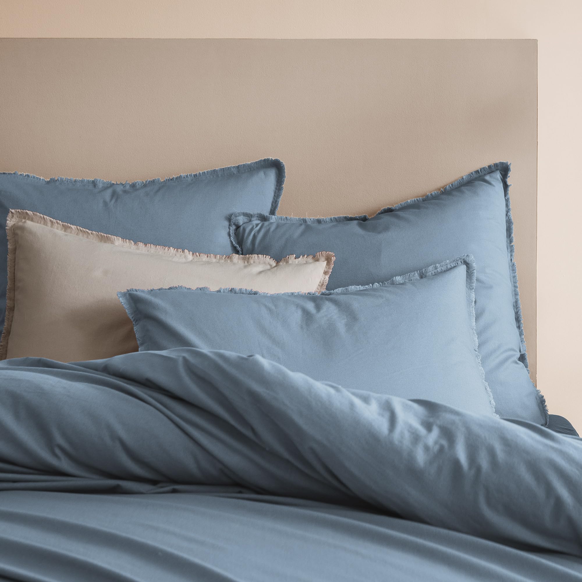 MATT & ROSE Housse de Couette Coton LAVÉ Unie 100% Coton