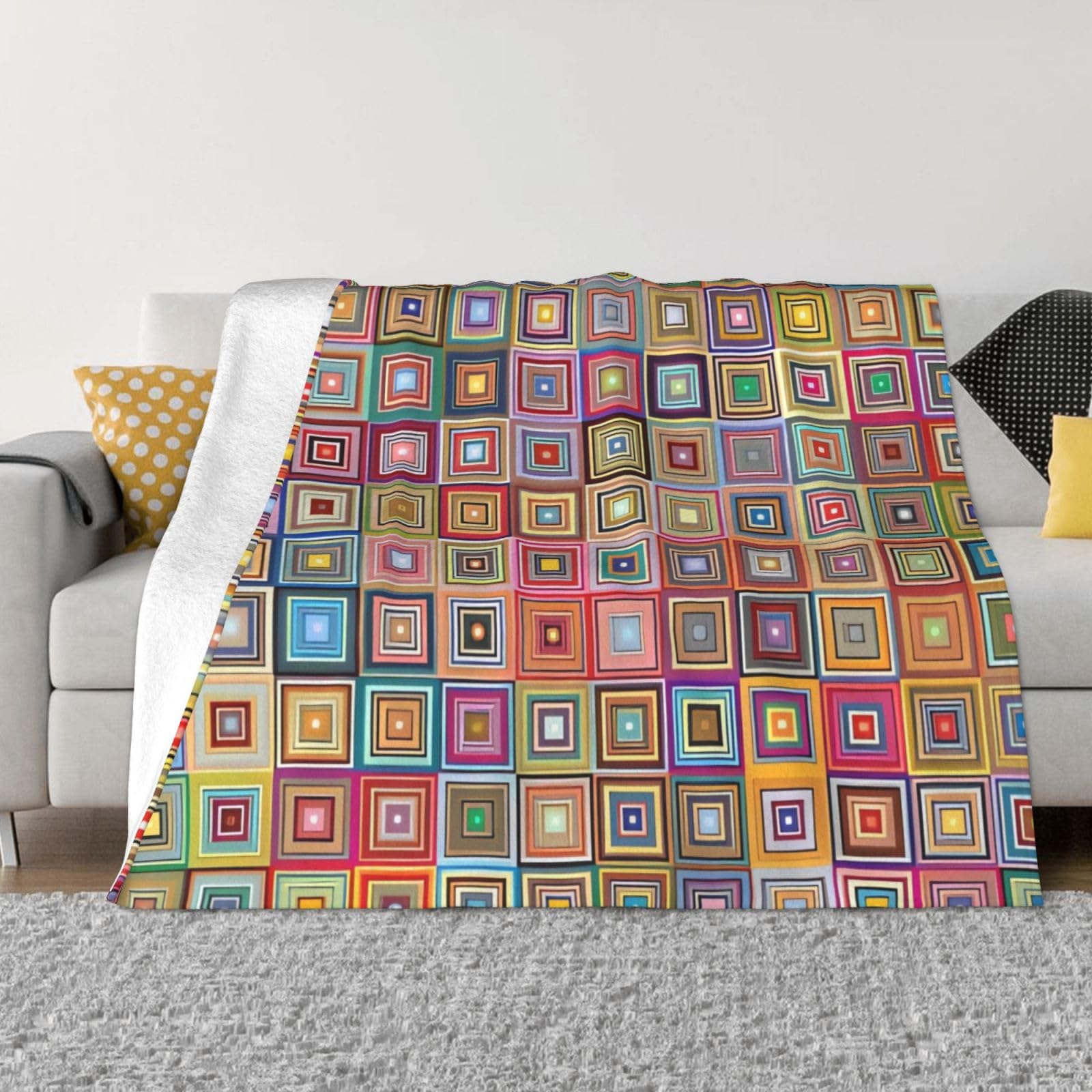 Couverture plaid flanelle contre le froid pour canapé et lit adulte