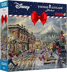 Ceaco Thomas Kinkade, Disney Holiday, Candy Cane Express - Puzzle de 1000 peças