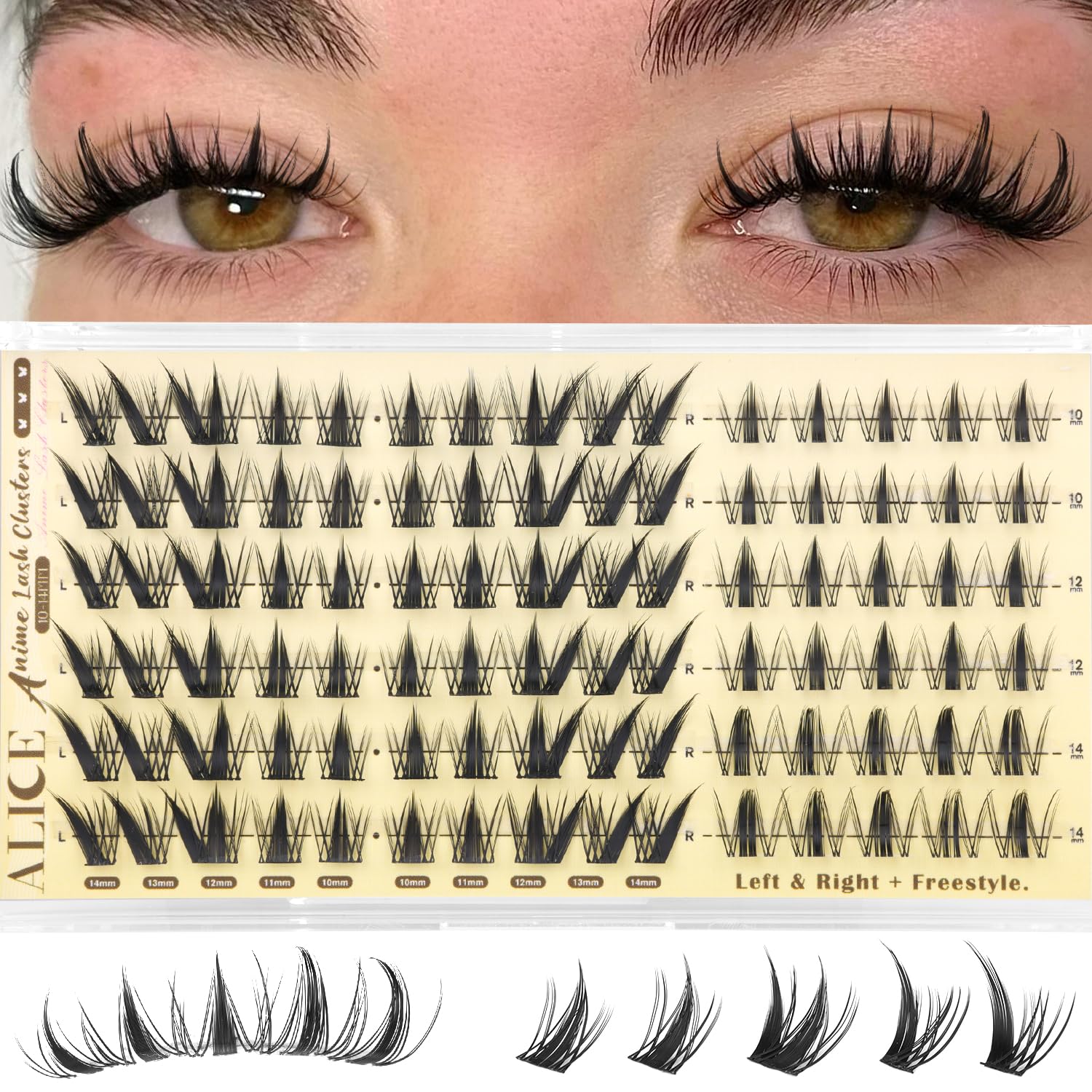 ALICE Lash Clusters: Natural Volume Eyelashes -15