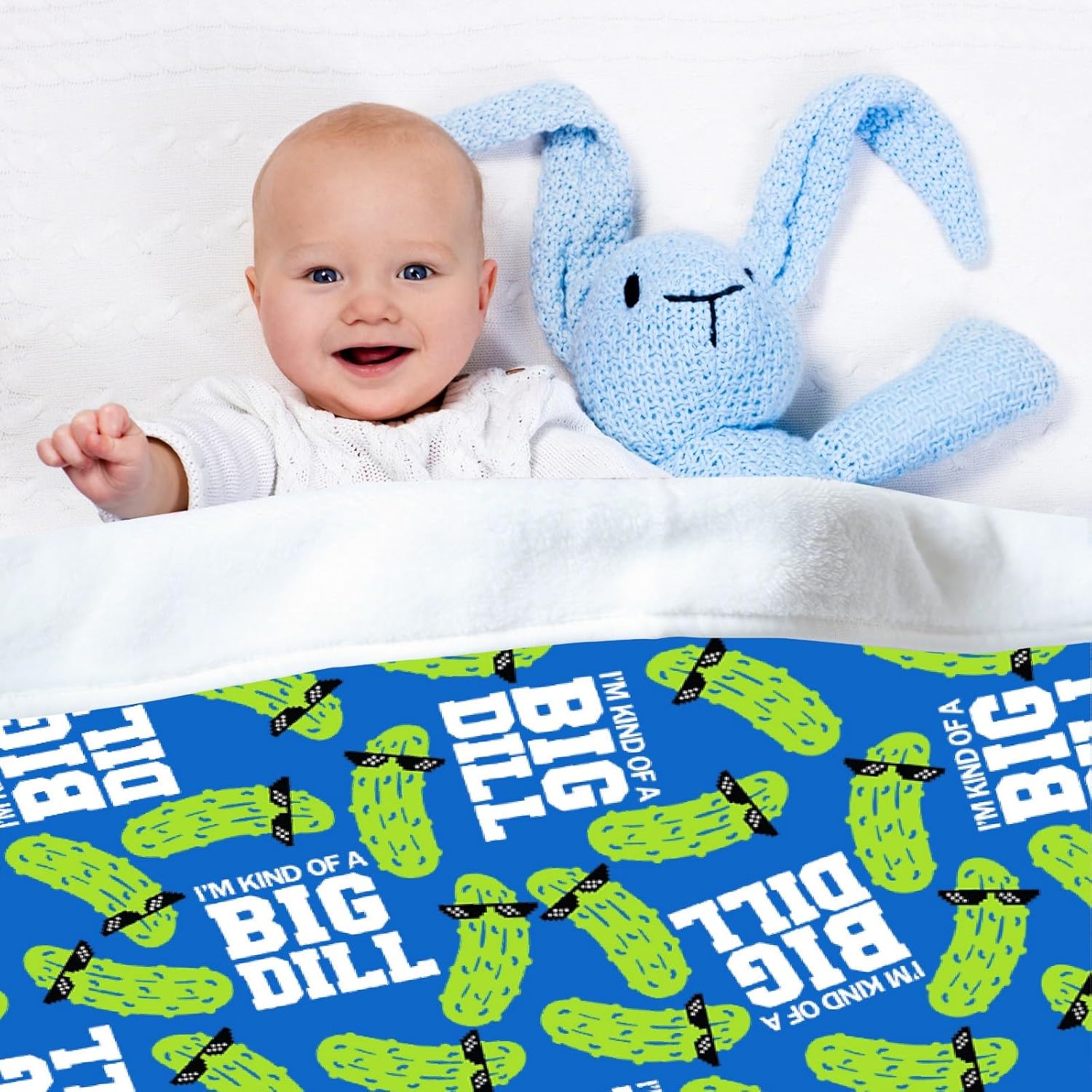 Dill Pickles Blanket Lightweight Flannel Throw Blanket Gifts for Girls Women in All Season Blanket for Bed/Couch/Sofa 40"x50" for Kids/Children
