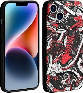 Cool Phone Case for iPhone 15 Plus Case for Boys Men Drop-Resistant Lens Protection Shockproof Basketball Sneaker Street Design Cases Compatible with iPhone 15 Plus