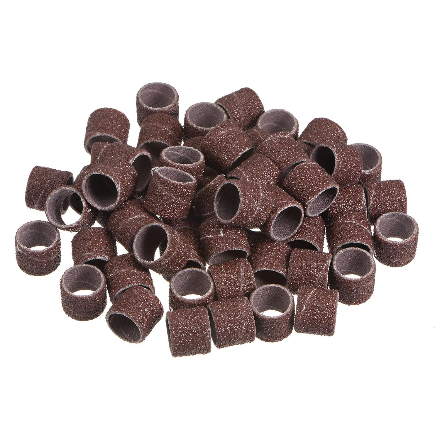 HARFINGTON 50pcs Sanding Drums 1/2 Inch Mini Sanding Sleeves 80 Grit Sanding Bands for Drum Sander Rotary Tools
