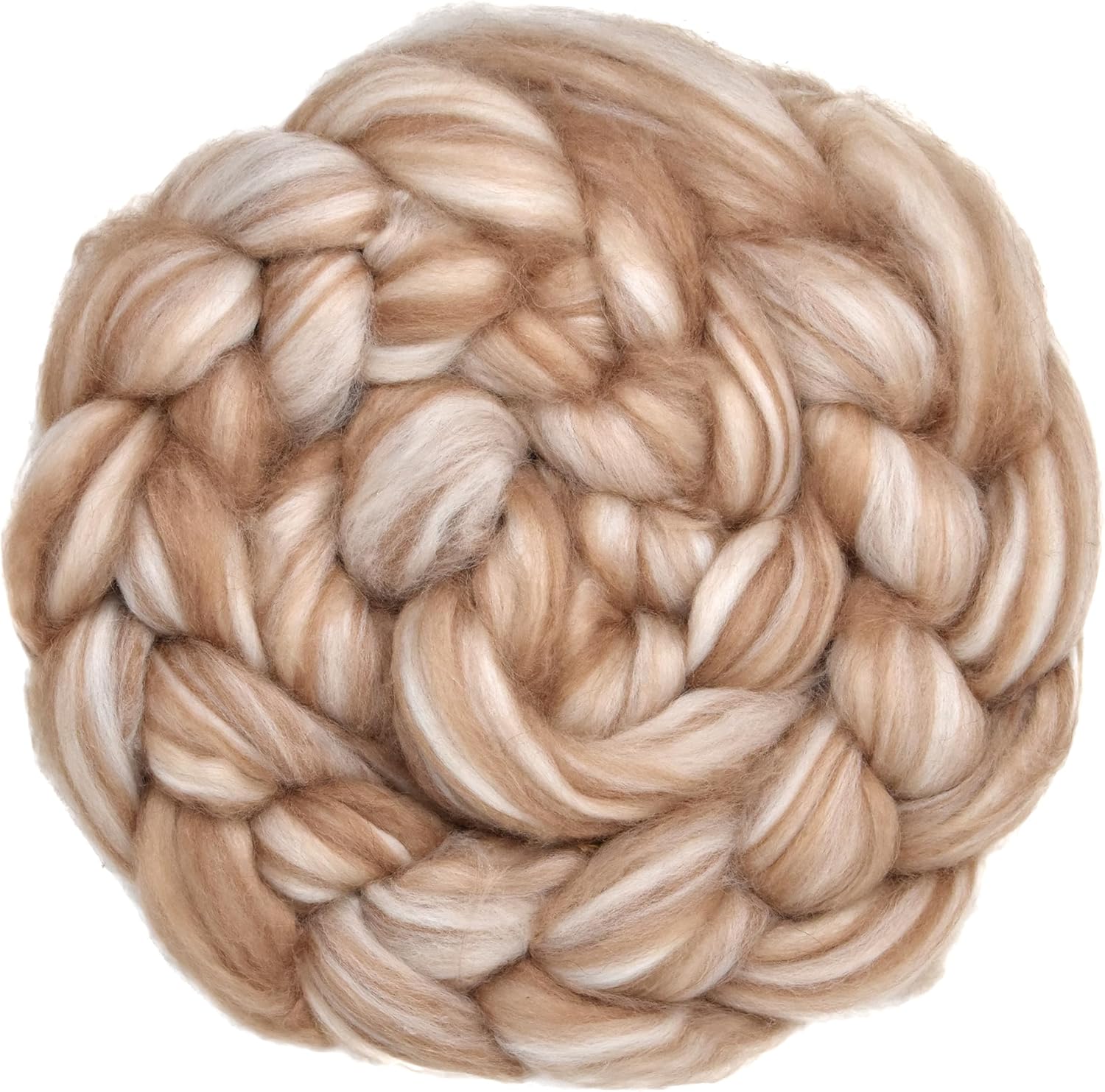 BABY CAMEL & MERINO Fiber Blend. Luxuriously Soft Combed Top Wool Roving for Blending, Dyeing, Spinning & Felting