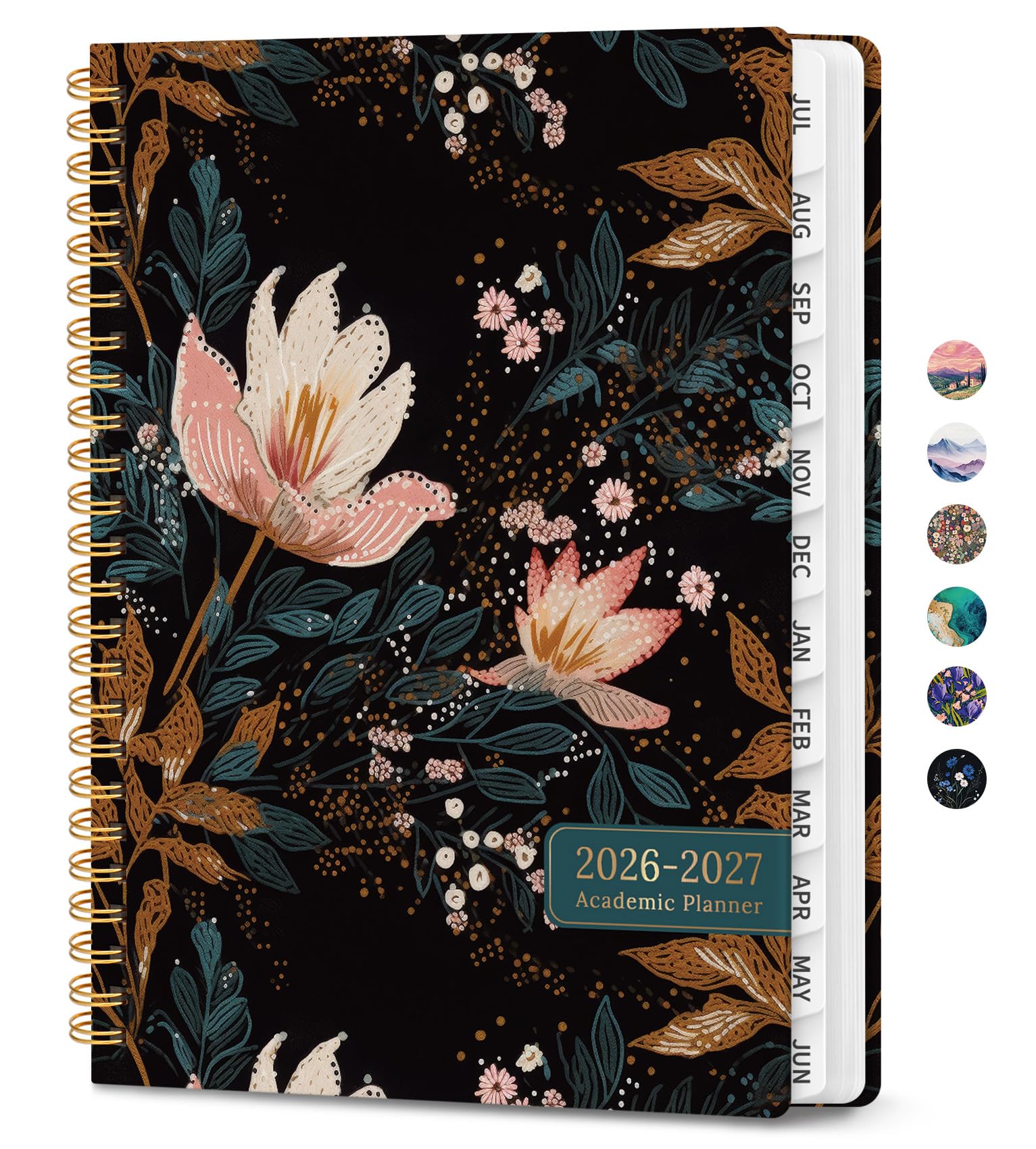 Planner 2026-2027, Monthly and Weekly Academic Planner July 2026 - June 2027, Hardcover Student Teacher Planning Agenda Calendar Book with Tabs, Perfect for Office School Supplies, A5 (6.3" x 8.5