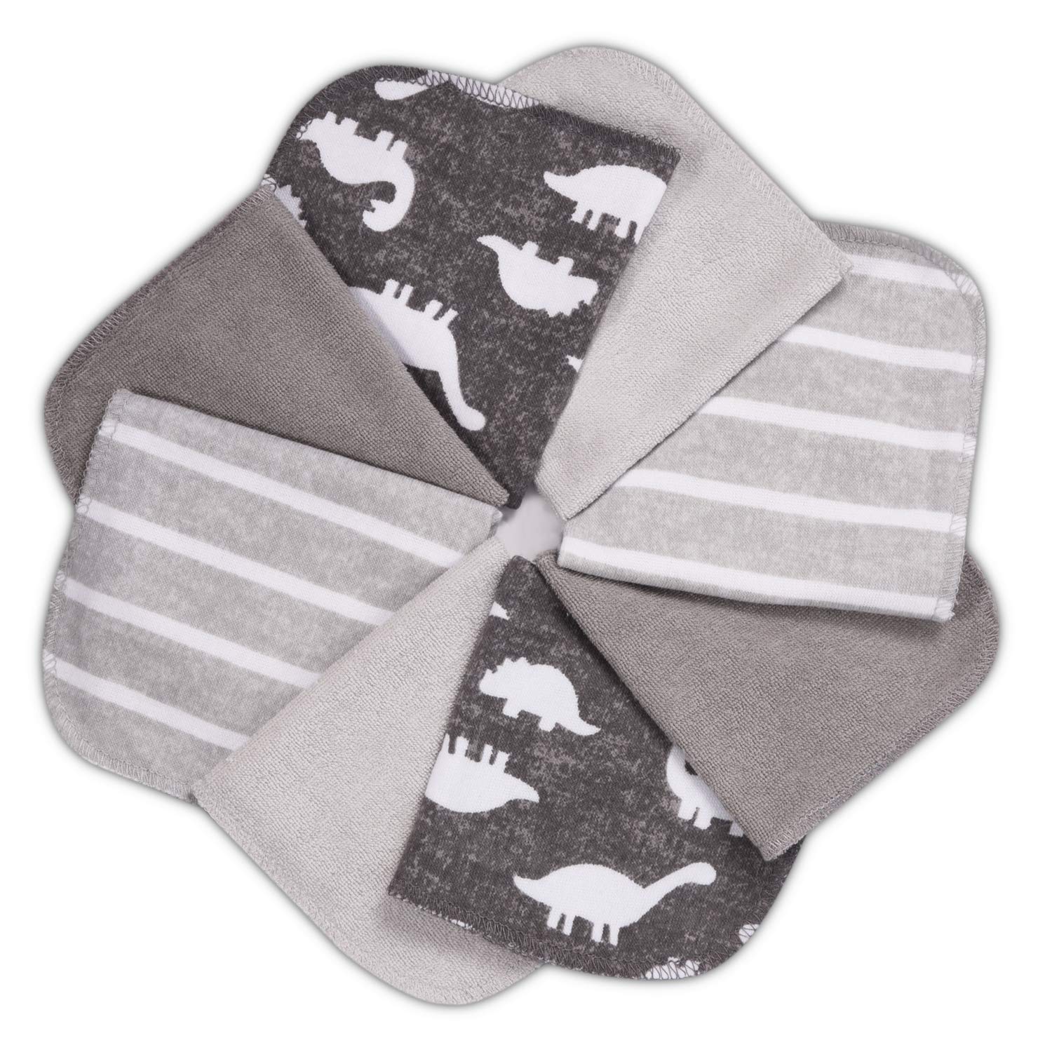Baby Washcloths, Momcozy Ultra Soft Absorbent Towel, 8pcs Newborn Bath Face Towel, Natural Reusable Baby Wipes for Sensitive Skin, Baby Registry as Shower, 10"x10" (Gray) : Baby