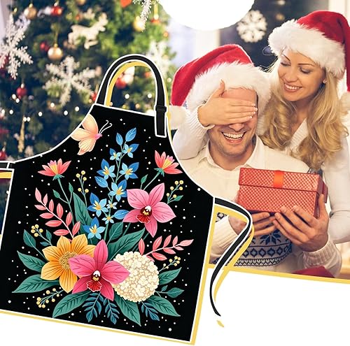 Miniatura 7 de Delantal divertido con 2 bolsillos para hombres y mujeres, para barbacoa, parrilla, delantales ajustables, regalos para cocinar y cocinar