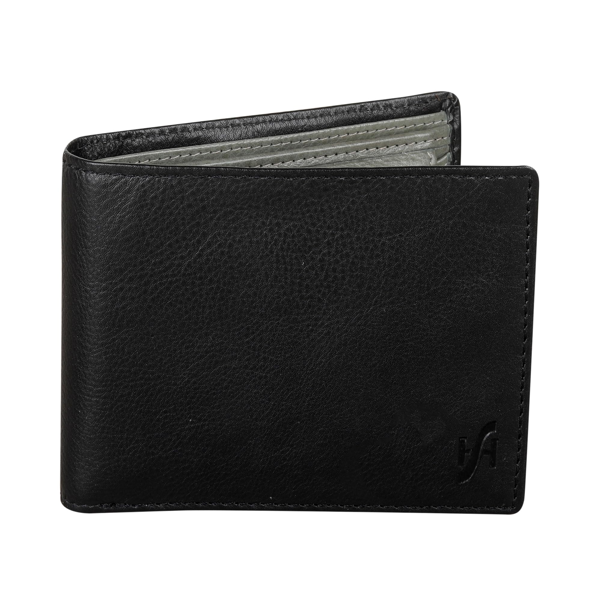 RFID Blocking Wallet for Men UK – Genuine Soft Leather Bifold Card Holder – Coin Pocket, ID Window, Cash Organiser – Gift Boxed #1216