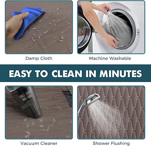 Miniatura 8 de Funda de asiento de coche para perro para asiento trasero hamaca impermeable 5 en 1 para SUV 600D a prueba de arañazos antideslizante duradera con