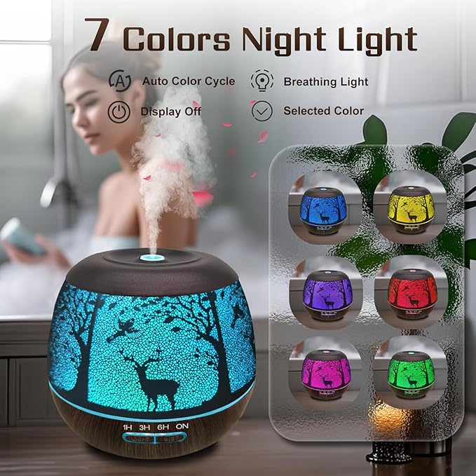 Difusor de Aromas Eléctrico 400ml Bluetooth con Mando miniatura 6