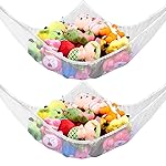 KOHUIJOO Stuffed Animal Net or Hammock, Stuffed Animal Net, Jumbo Toy Net Hammock for Stuffed Animals Wall Sling Corner Extra Large Kids Children Mesh Toy Net Organizer (2 Pack)
