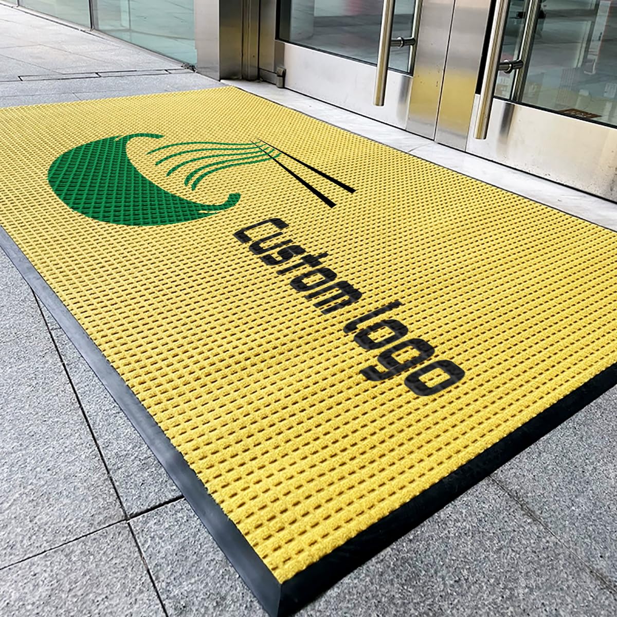 Alfombras Personalizadas con Texto y Logo para Entrada Felpudo Personalizado Exterior para Empresas Corporaciones Familia y Mascota,60x90cm