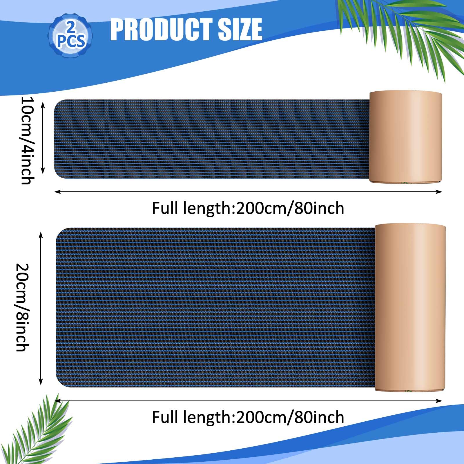 Pushglossy Kit de 2 rollos de parches para cubierta de alberca, kit de reparación de parches de seguridad para piscina, autoadhesivo, resistente al desgarro, parche de reparación para cubierta de
