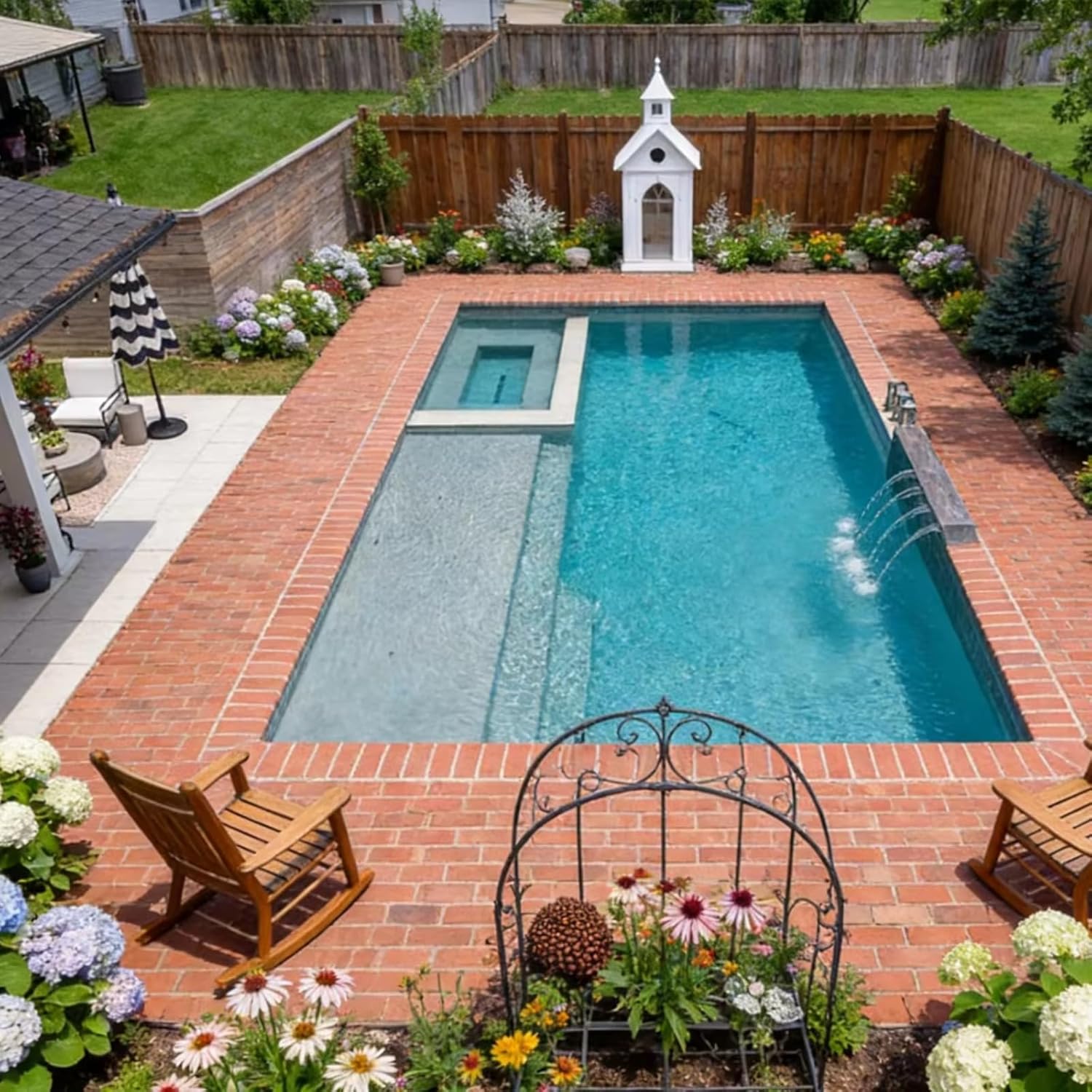 Luxury Garden Swimming Pool Underground Swimming Pool Acrylic Outdoor Pool Above Ground Pool for Family Gatherings, Friend Parties, or Solo Relaxation