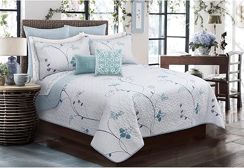 Miniatura 1 de Safdie & Co. Juego de edredón de 3 piezas doblequeen Whisper