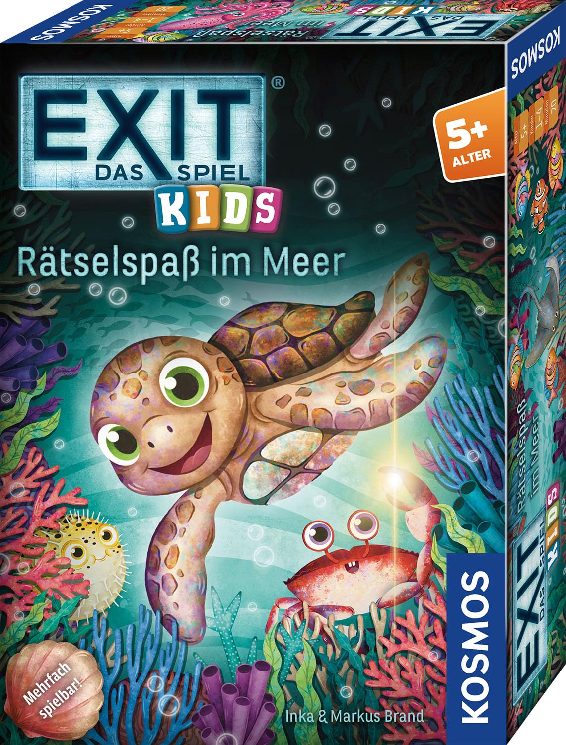 Kosmos 685546 EXIT® - Das Spiel Kids - Rätselspaß im Meer, Rätselspiel ab 5 Jahre für 1-4 Kinder, mehrfach spielbar, Escape Room Spiel, EXIT Game, Kinderspiel