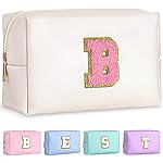 TOPEAST Travel Cosmetic Bags - Travel Makeup & Toiletry Bag, White Small Makeup Bag, Cosmetic Bag for Travel Essentials (Pearly White)