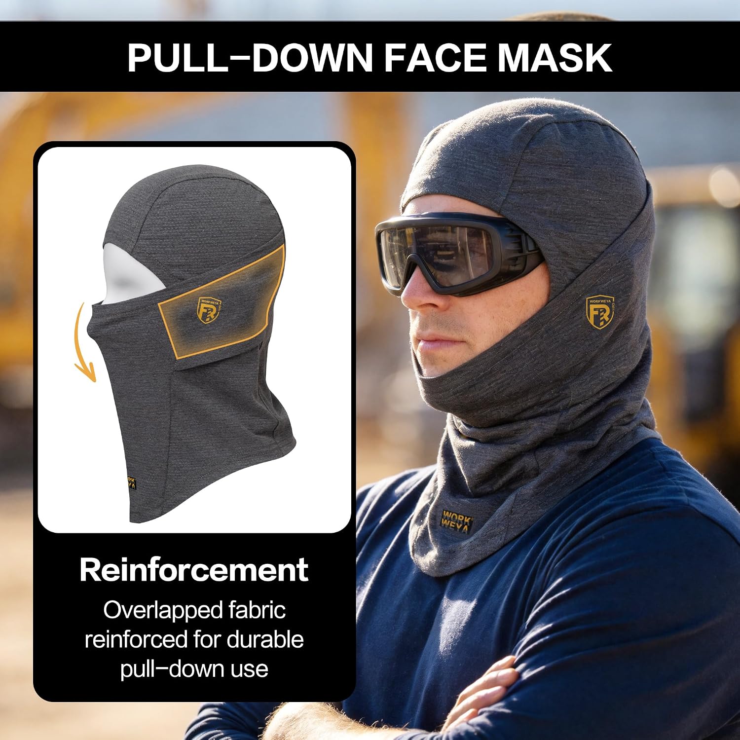 FR Balaclava Face Mask, 5.5OZ Lightweight Welding Cap & Hood Liner