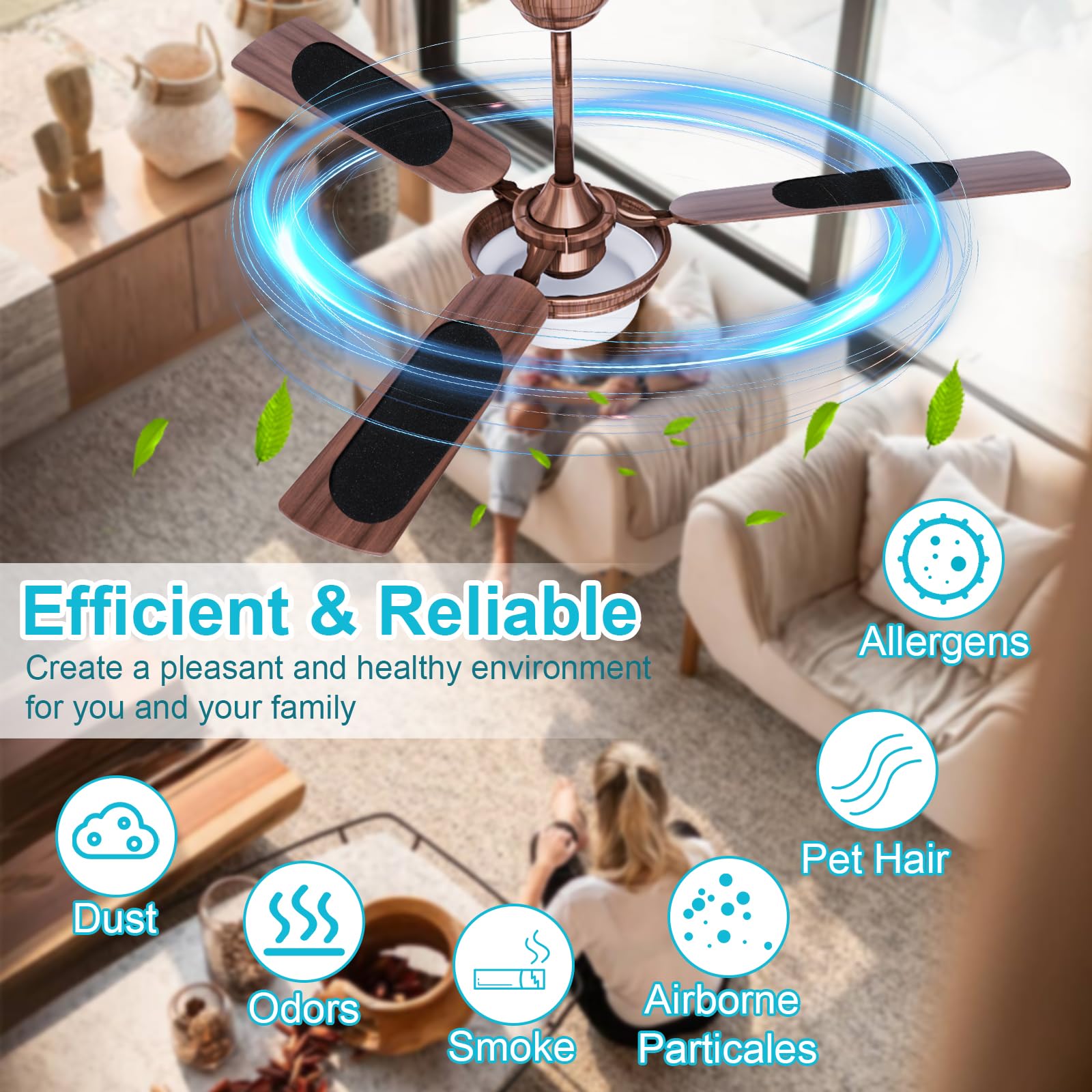 Ceiling Fan Filters - Air Purifier Pads -4