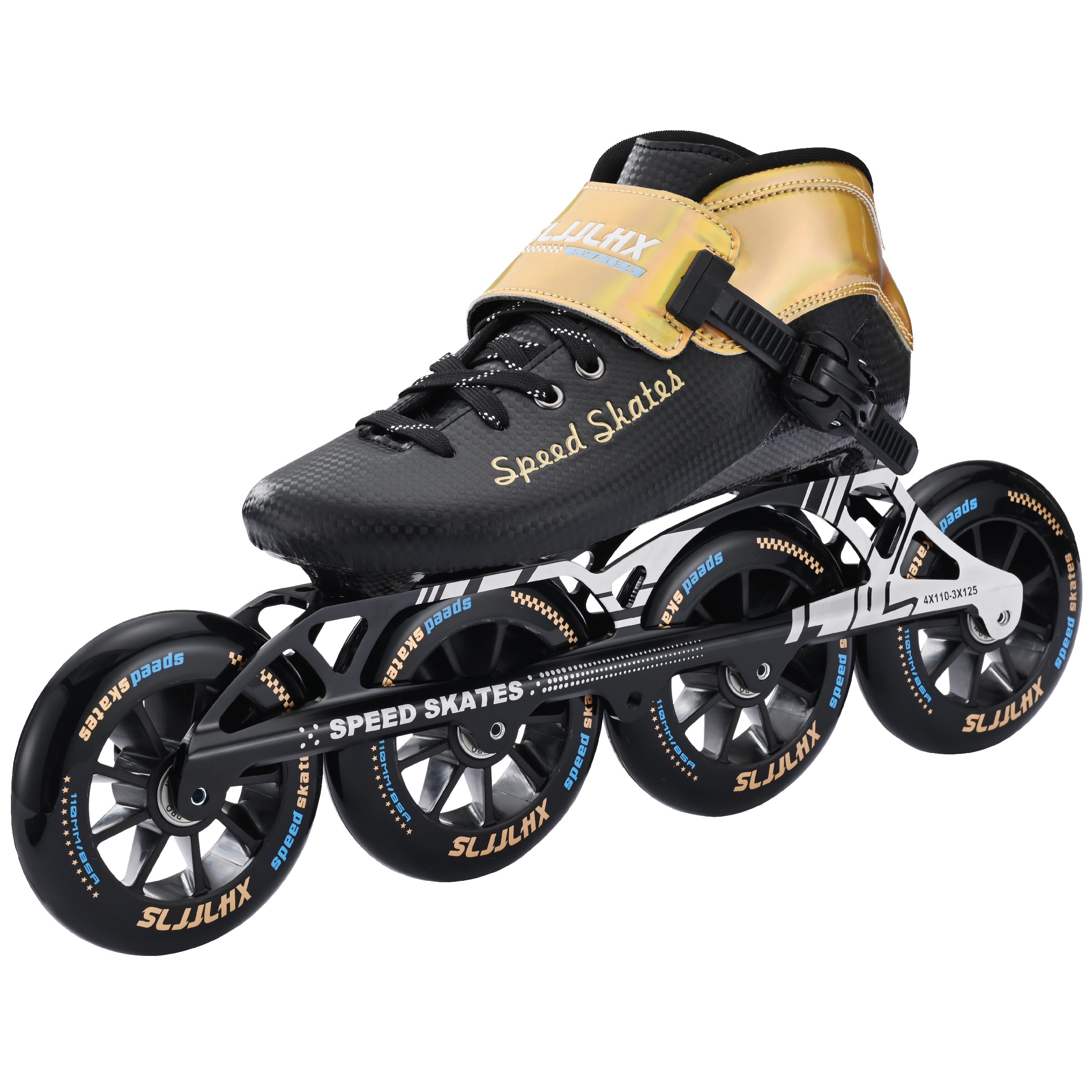 Inline Speed Skates for Men Women,Professional Carbon Fibre Inline Skates Adult Male,High Performance Fitness Racing Skates,Unisex