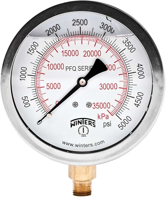 5000 psi pressure gauge