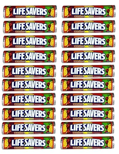 Lifesavers - Caramelo duro de 5 sabores: 20 rollos de 14 piezas