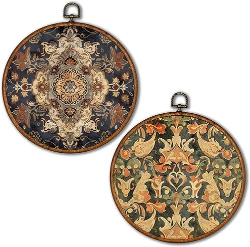 KSDUT Juego de 2 arte vintage de decoración de pared con flores naturales, arte de pared botánico floral, impresiones para colgar, arte moderno de