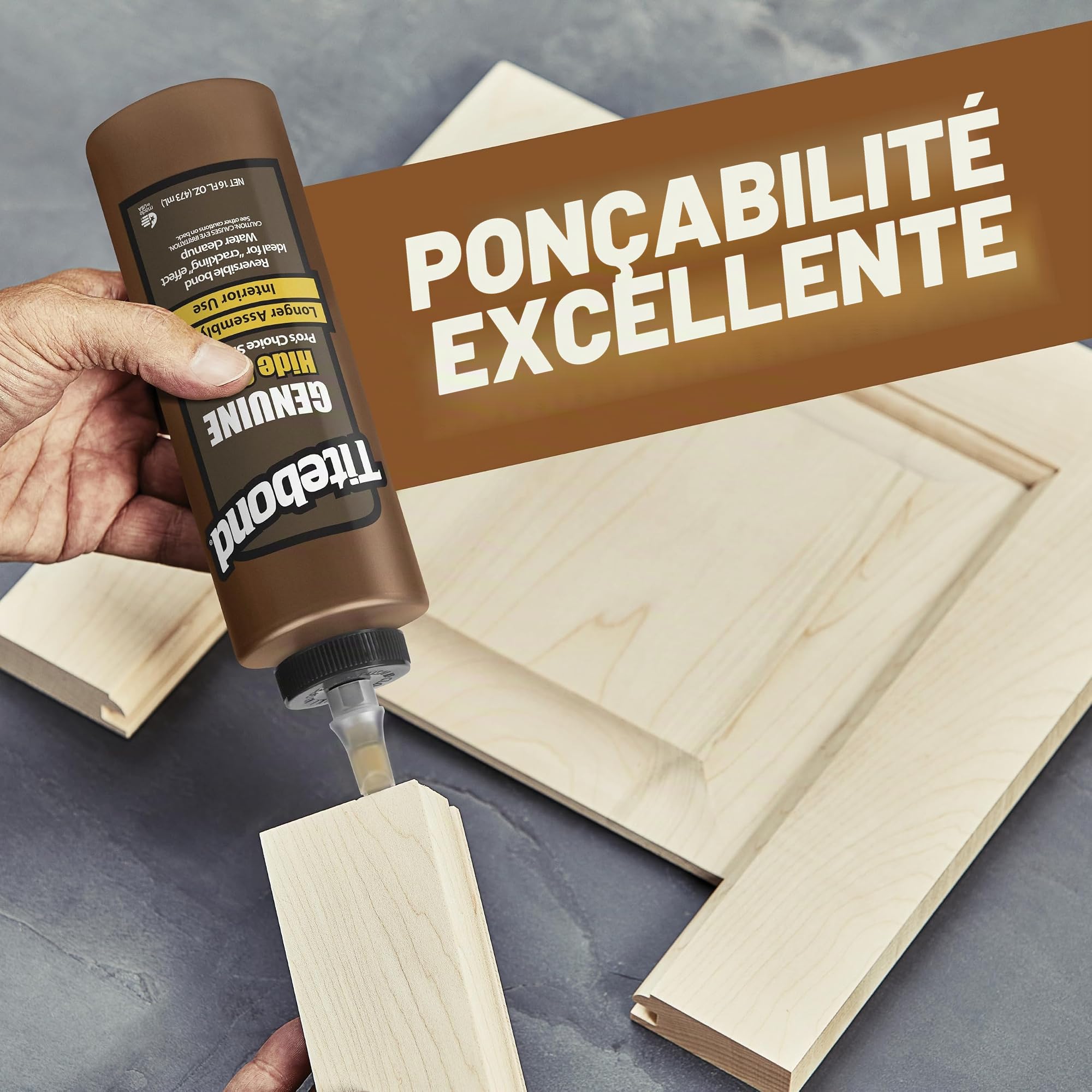 Titebond Colle Peau bois lamellé collé directement verarbeitbarer Colle à bois, 473 ml, 501/4