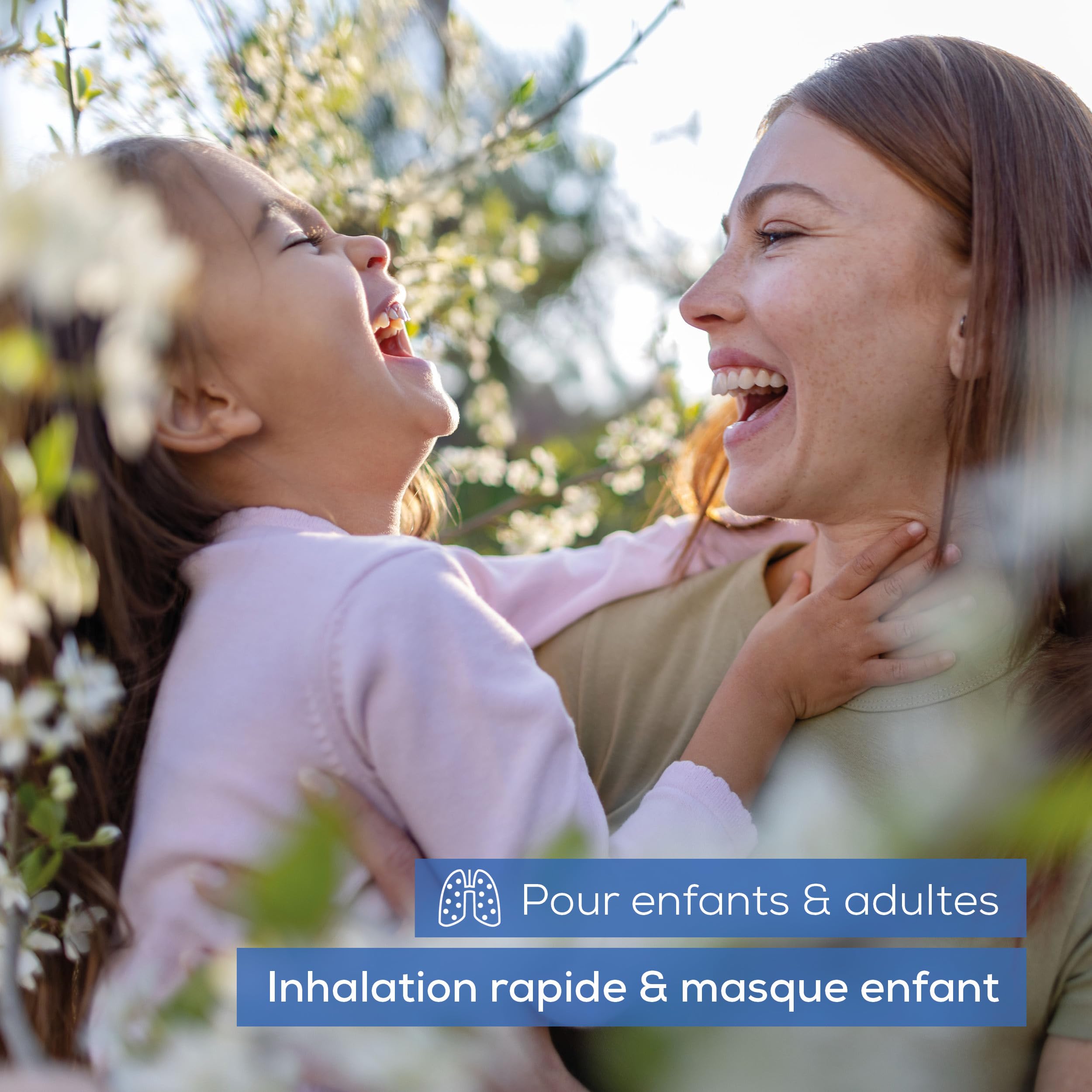 Beurer IH 18 Nébuliseur pour rhumes et maladies respiratoires telles que l'asthme et la BPCO, pour la nébulisation de médicaments, nébuliseur pour adultes et enfants, design en blanc, compact