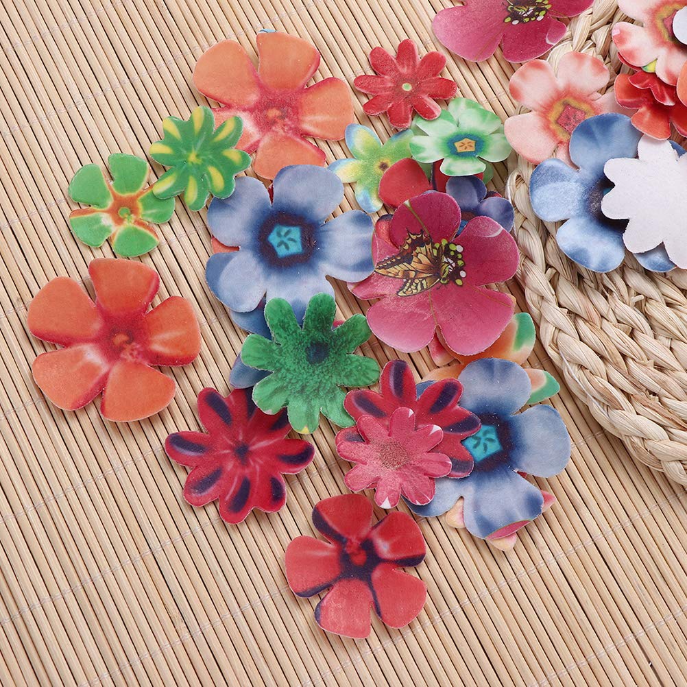 Buy BESTonZON 360Pcs Edible Cake Topper Paper Flower Cupcake Decor