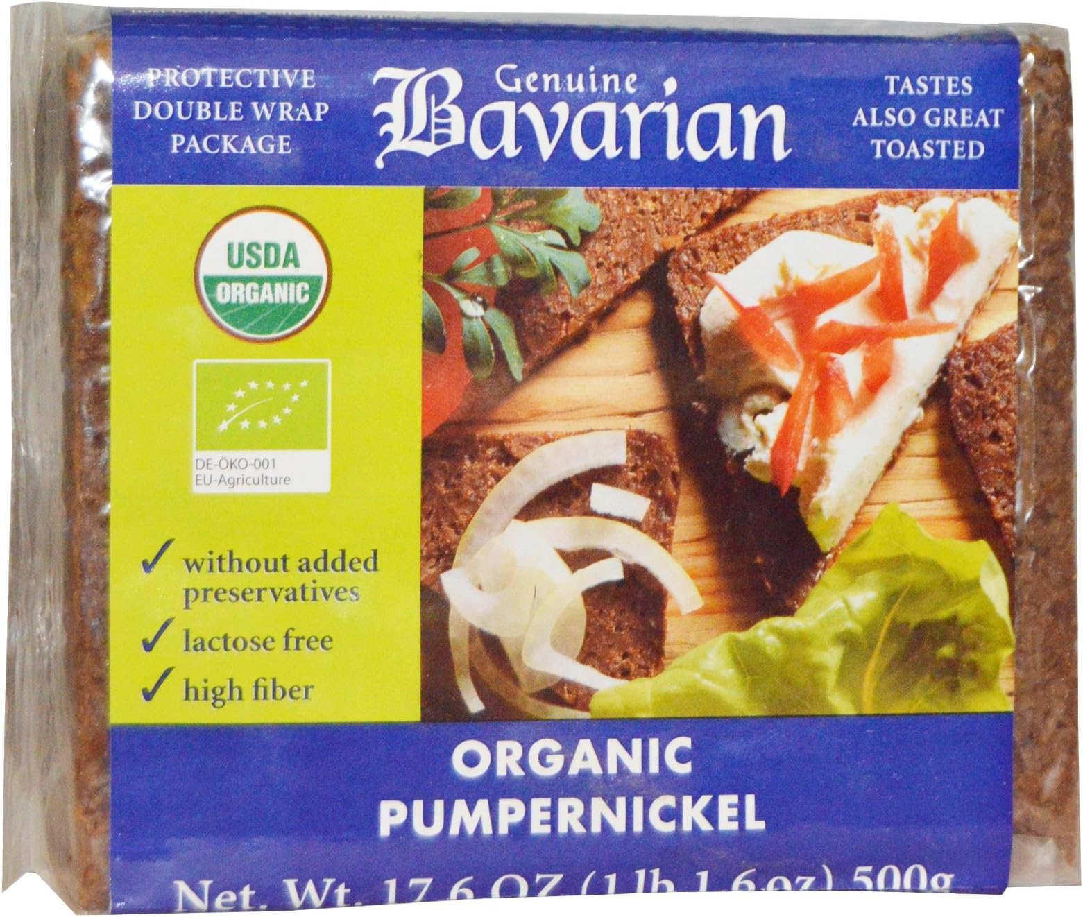 BAVARIAN BREAD Organic Pumpernickle Rye, 17.6 OZ