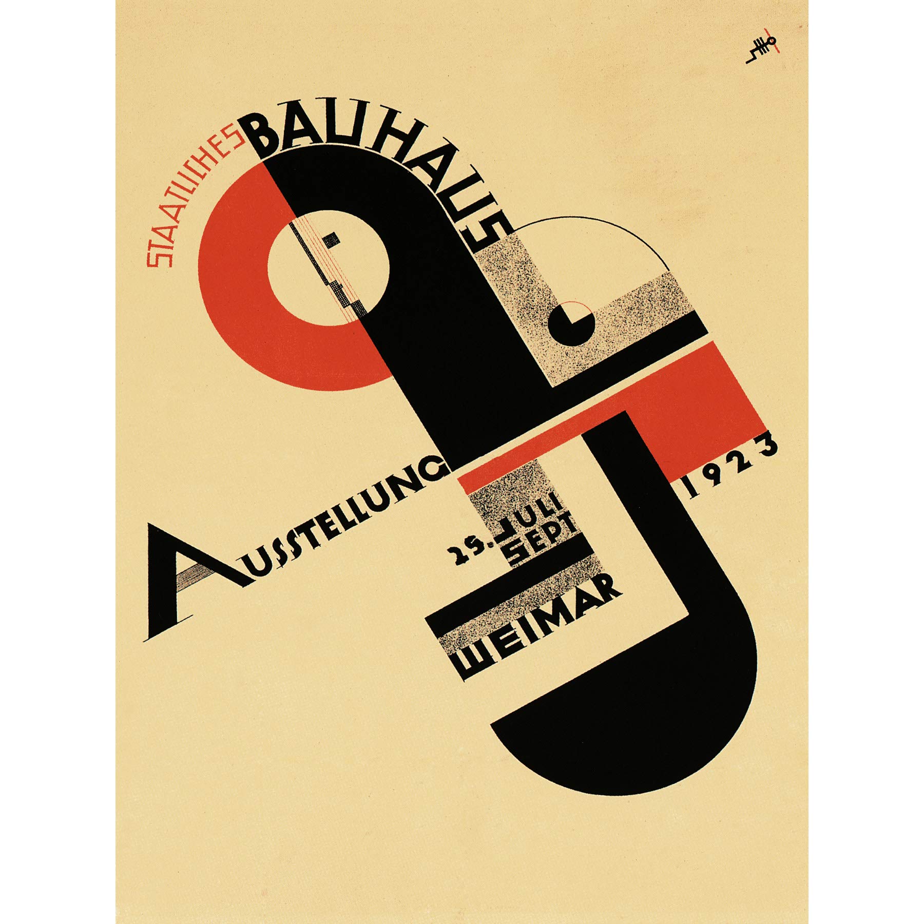 Wee Blue Coo Exhibition Bauhaus Weimar Germany Large Wall Art Poster Print Thick Paper 18X24 Inch