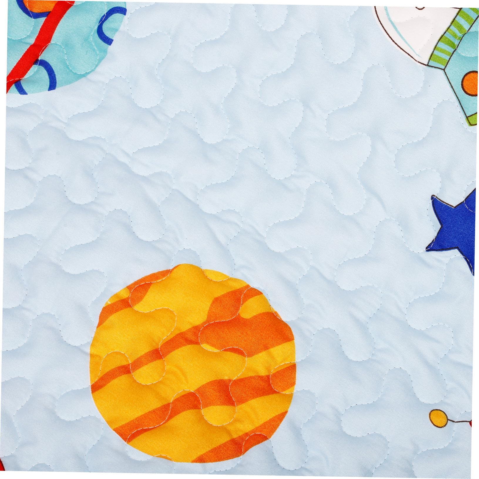Mikinona Tapis pour Chaise Haute Anti-éclaboussures en Tissu Antidérapant Design Cartoon Polyvalent pour Bébé, pour Protéger le Sol Lors des Repas et Jeux