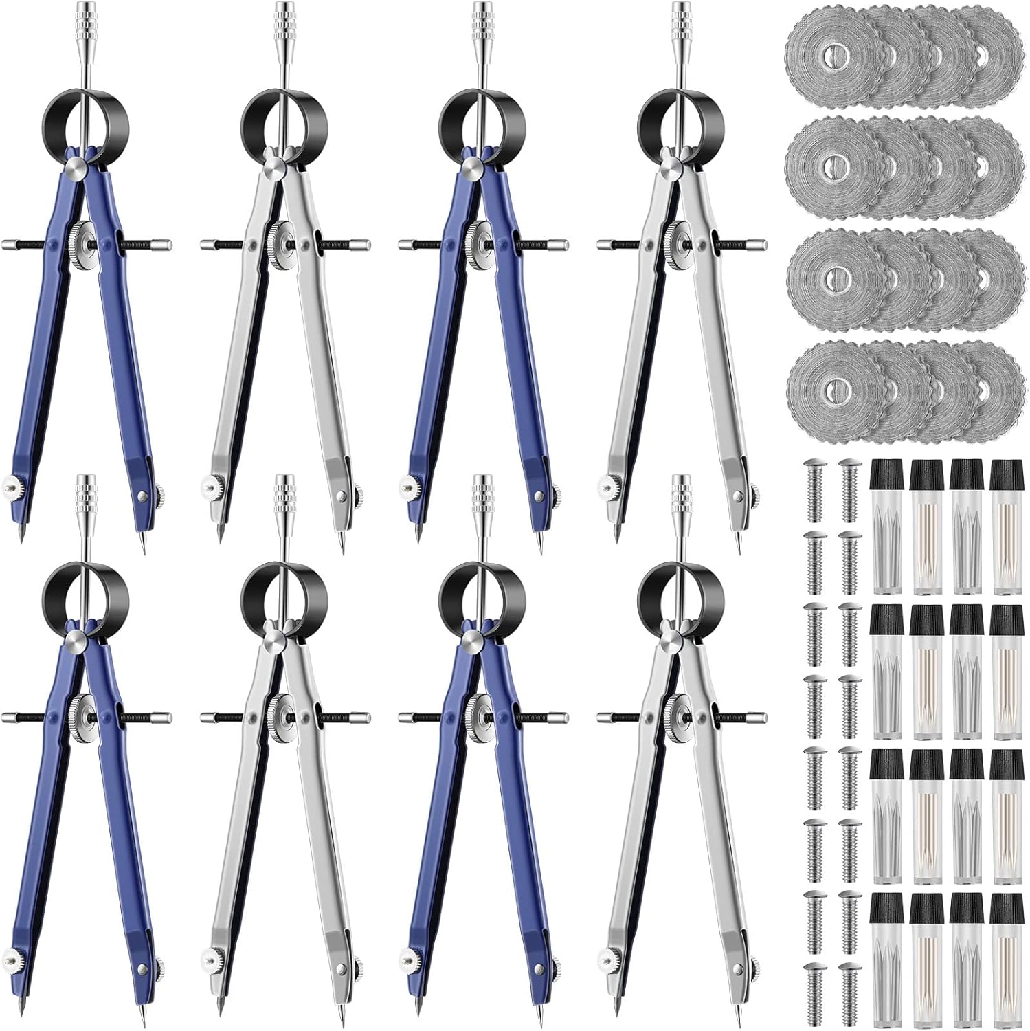 Amazon.com : Professional Compass for Geometry, Metal Drawing Compass ...