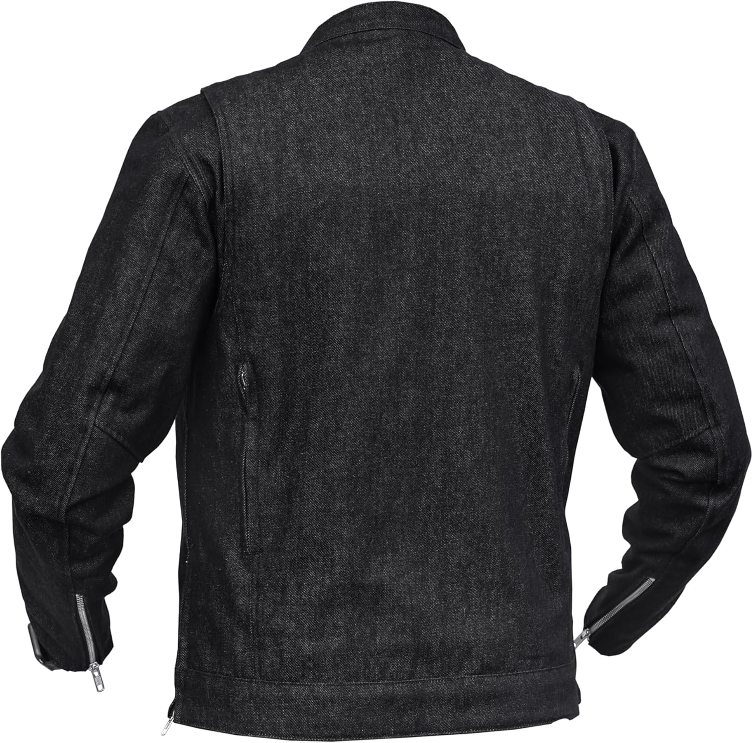 Daniel Smart Men’s Motorcycle Denim Jacket – Rough Rub-Off Raw Finish Denim Jacket with Mesh Inner Liner & Armory Pockets