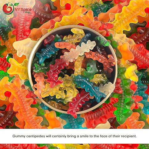 Miniatura 5 de NY Spice Shop Ciempiés gomosos  1 libra de caramelo gomoso  Gomitas de fiesta  Caramelo saludable a granel  Chewy Trendy Treat