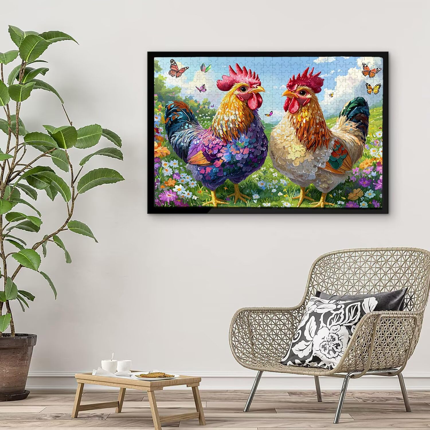 Puzzle dla dorosłych 6000 elementów trawa kurczaki 179 x 105 cm niemożliwe trudne wyzwanie, puzzle dla dorosłych gra edukacyjna wyzwanie zabawki 6000 elementów puzzli dla dorosłych, kreatywna rozrywka
