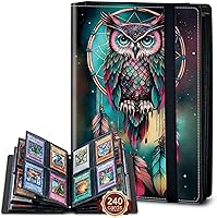 Vista 50 de Rossy Carpeta de 4 bolsillos, 400 tarjetas, álbum de colección comercial, bolsillos de doble cara, para deportes, béisbol, cerdo rosa