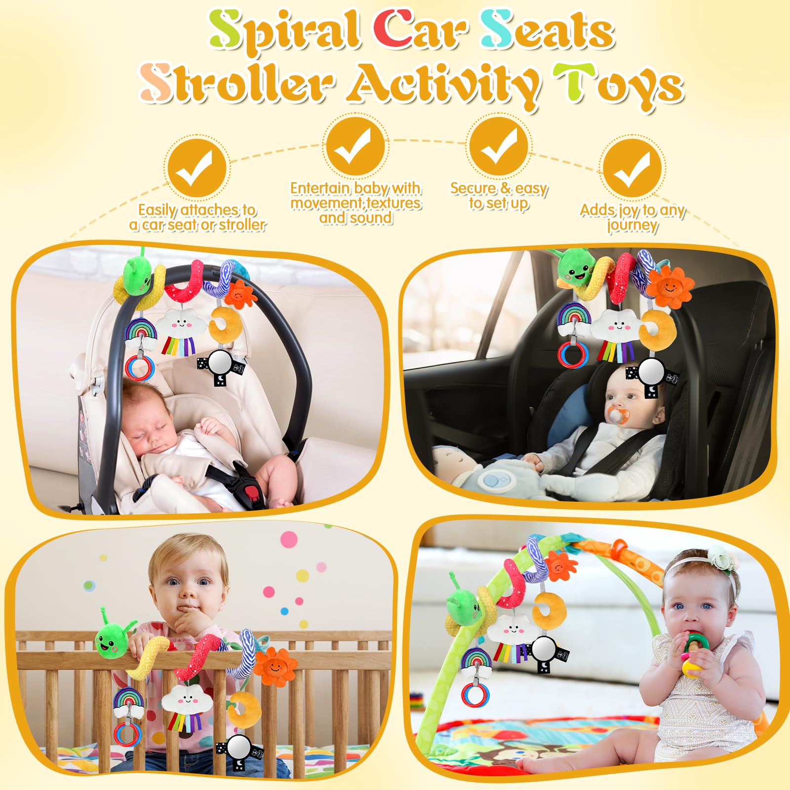 Plush Baby Crib Hanging Toy-Touch-Activated Music Box (30 Sounds) - Image 3