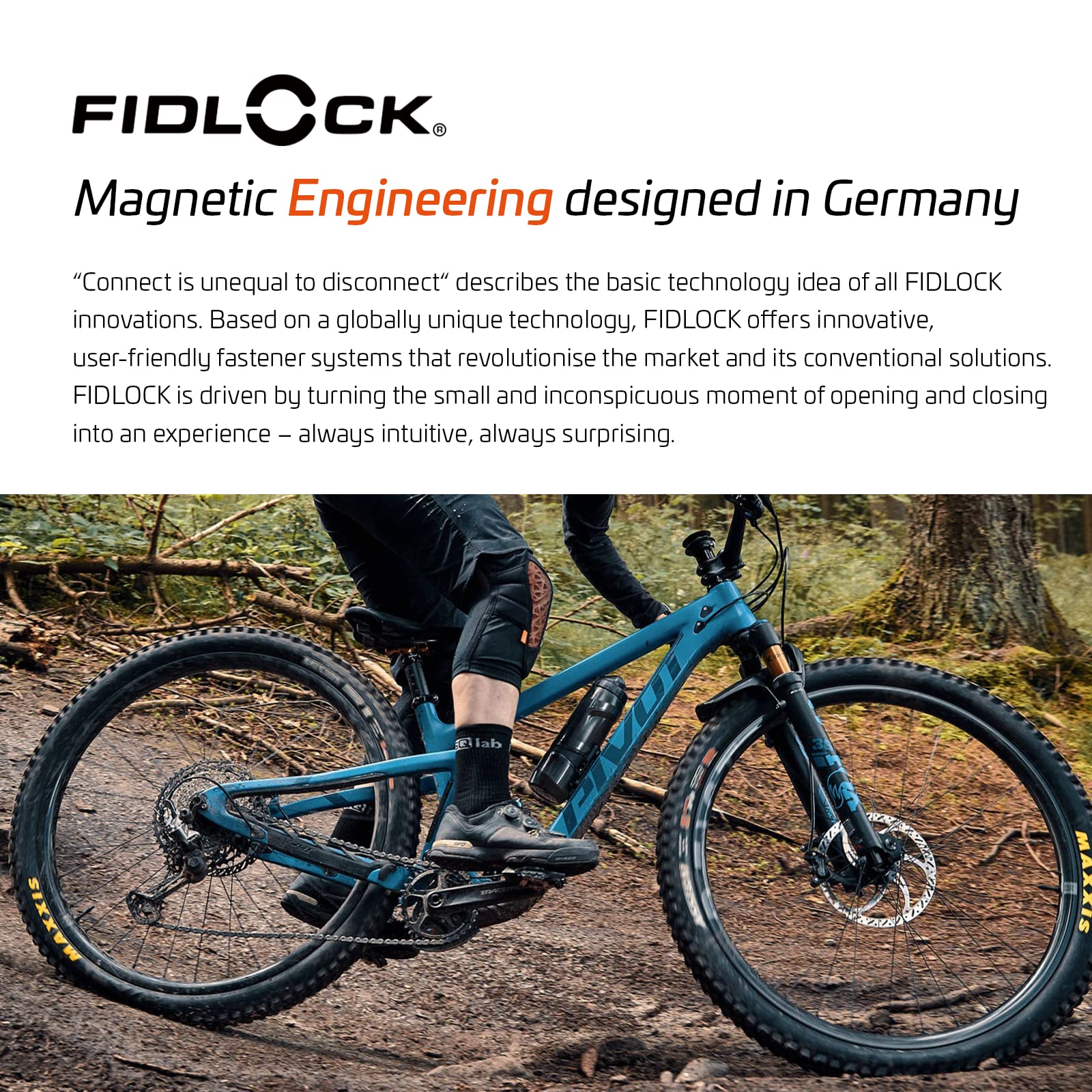 Fidlock Twist 800 Butelka + baza, czarna, przezroczysta