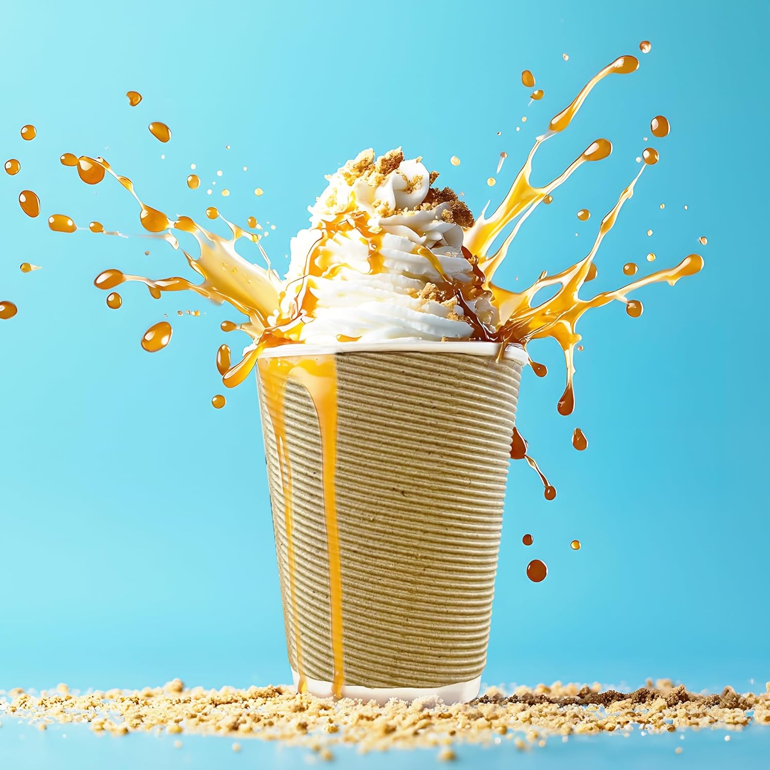 ECO SOUL 12 Oz Compostable Ripple Paper Cups (50 Pack) With Lids – Biodegradable Paper Cups, Non-Toxic Disposable Cups For Hot Drinks, To-Go Coffee Cups, Eco-Friendly - Image 6