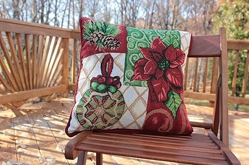 Miniatura 2 de Tache Festive - Funda de cojín decorativa para decoración de Navidad, 1 pieza de 16 x 16 pulgadas