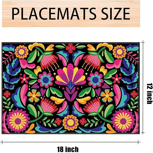 Miniatura 9 de Camino de mesa de lino para fiesta mexicana de 60 pulgadas de largo, mantel de Cinco de Mayo, Día de los Muertos, decoración y suministros para el