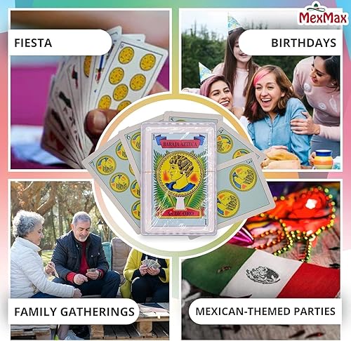 Miniatura 8 de CHAMPS Barajas Espanolas Originales  Juegos de barajas españolas 192 cartas  baraja española de plástico  Naipes mexicanos  Barajas Mexicanas y