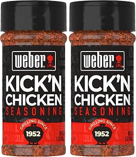 Weber Kick'n Chicken Seasoning, 5 Ounce Shaker (Pack of 2)