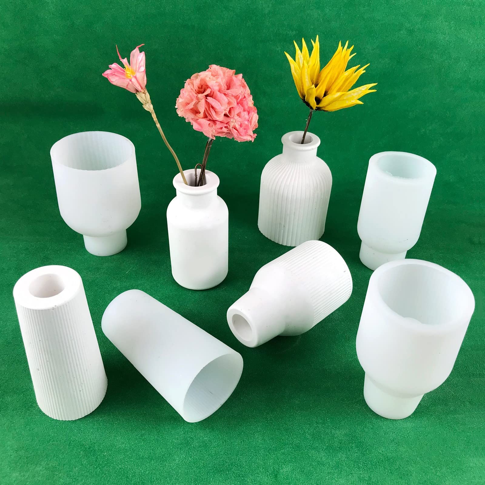 Stampo In Silicone Per Vaso Portapenne E Pennelli - Stampi Per Resina Epossidica Fai Da Te - Crea Portacandele E Contenitori Unici