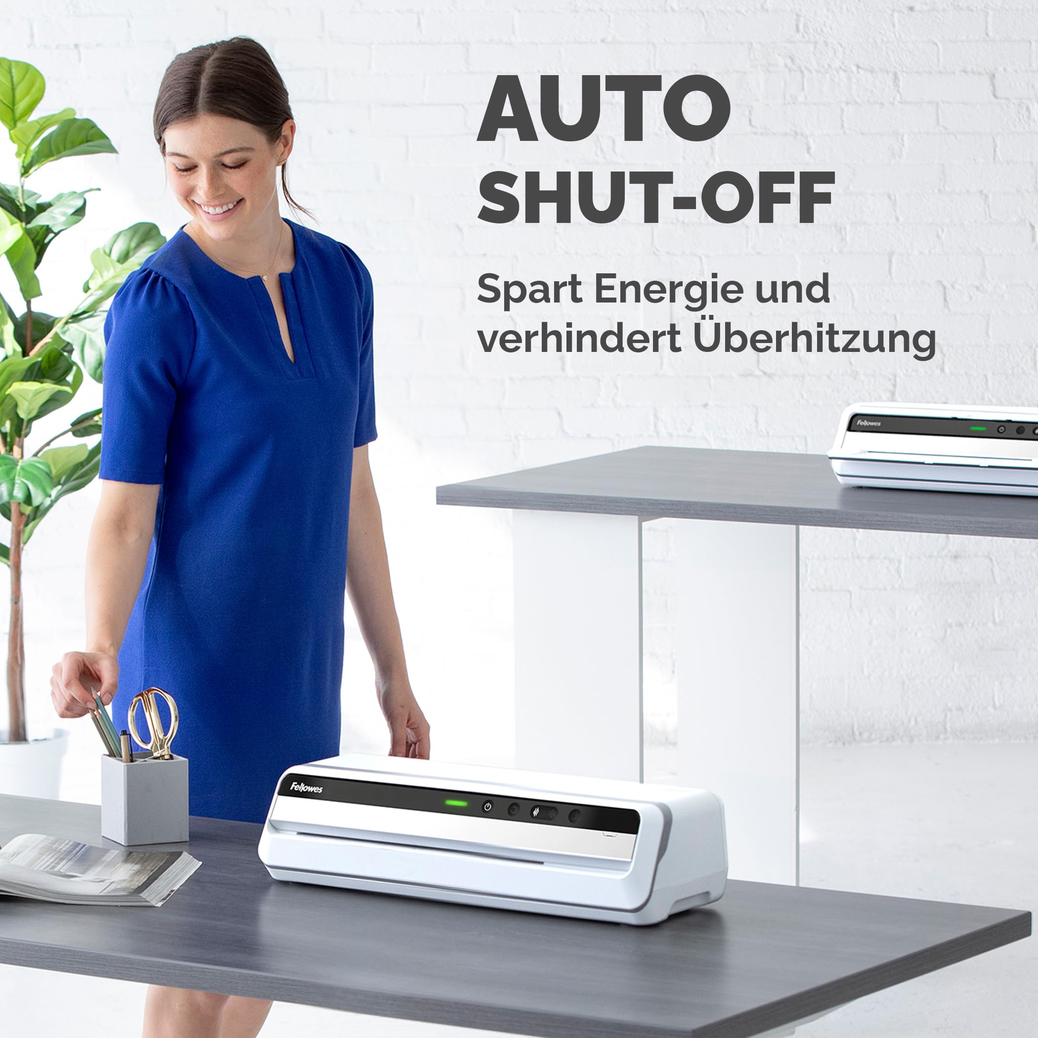 Fellowes Jupiter Laminiergerät A3 zum Heißlaminieren von Hüllen von 80 bis 250 Mikron, intensiver Gebrauch, automatischer Rückwärtsgang, inkl. 10 Laminierfolien, weiß